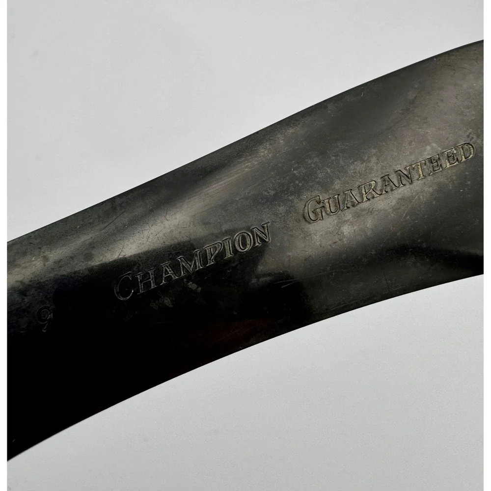 Vtg Champion Guaranteed Hard Rubber Rake Comb Detangler German Ebonite NOS Style